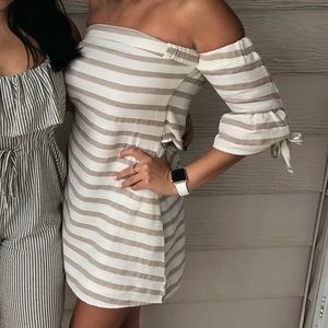 Off the shoulder dress